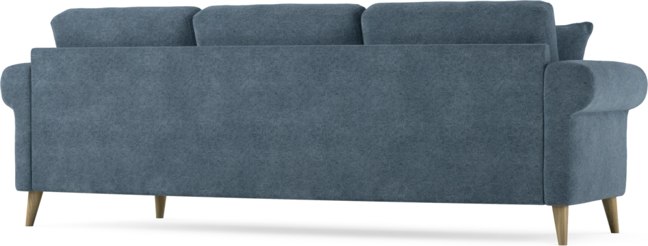 Eden - 3-sits soffa svängd - Blå