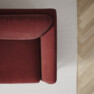 Madison - 2-sits soffa med schäslong höger - Rosa