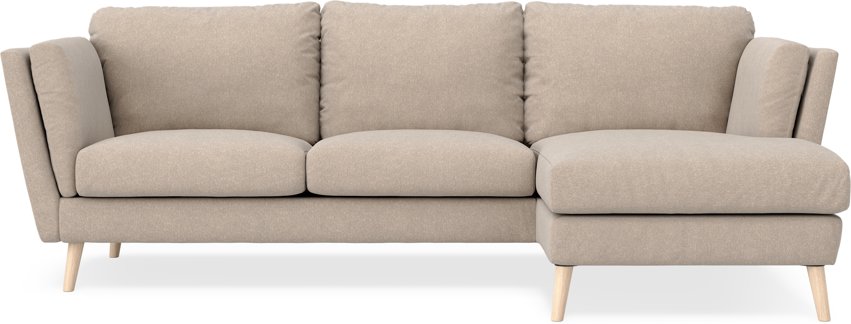 Madison Lux - 2-sits soffa med schäslong höger - Beige