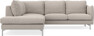 Madison - 2-sits soffa med divan vänster - Beige