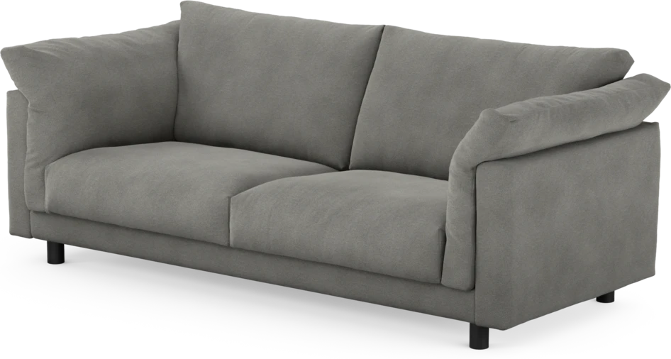 Cherrie - 2,5-sits soffa, fast klädsel - Grå