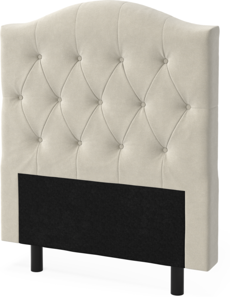 Queen - Sänggavel låg, 90-210 cm - Beige