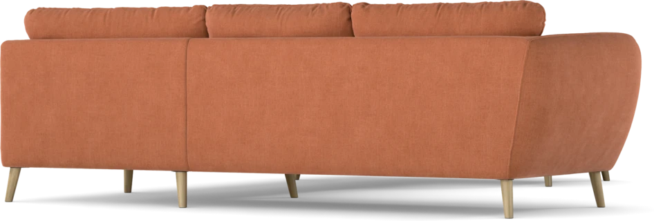 Madison Lux - Hörnsoffa med schäslong höger - Orange