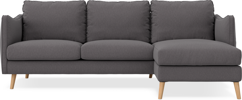 Madison - 2-sits soffa med schäslong höger - Grå