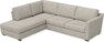 Friday - 2,5-sits soffa med divan vänster - Beige
