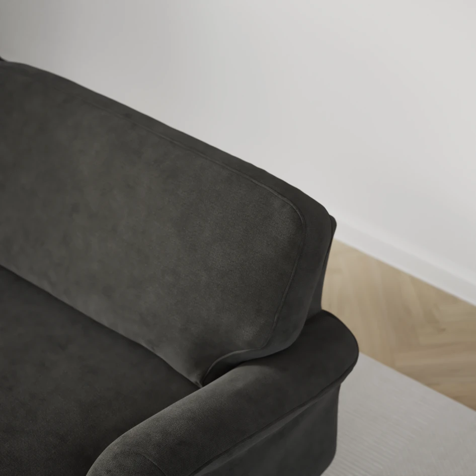 Oxford - 3-sits soffa svängd - Grå