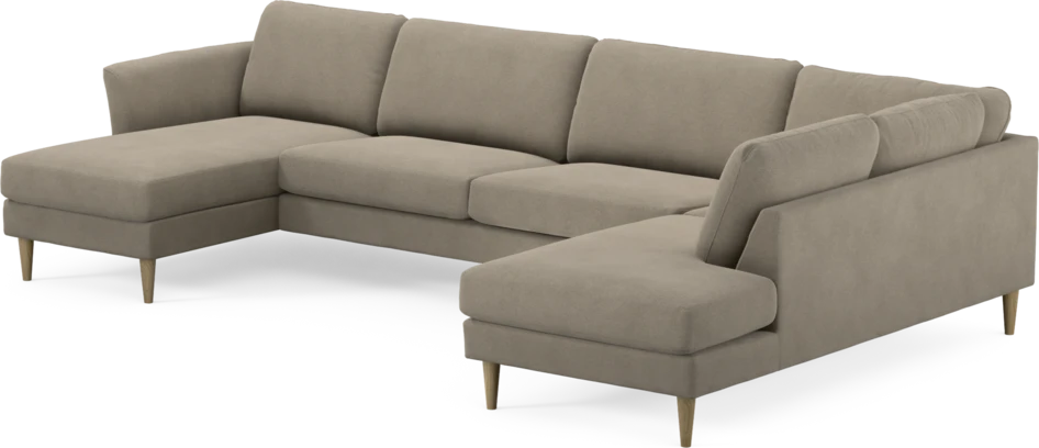 Bridge - 3-sits soffa med schäslong vänster och divan höger - Beige