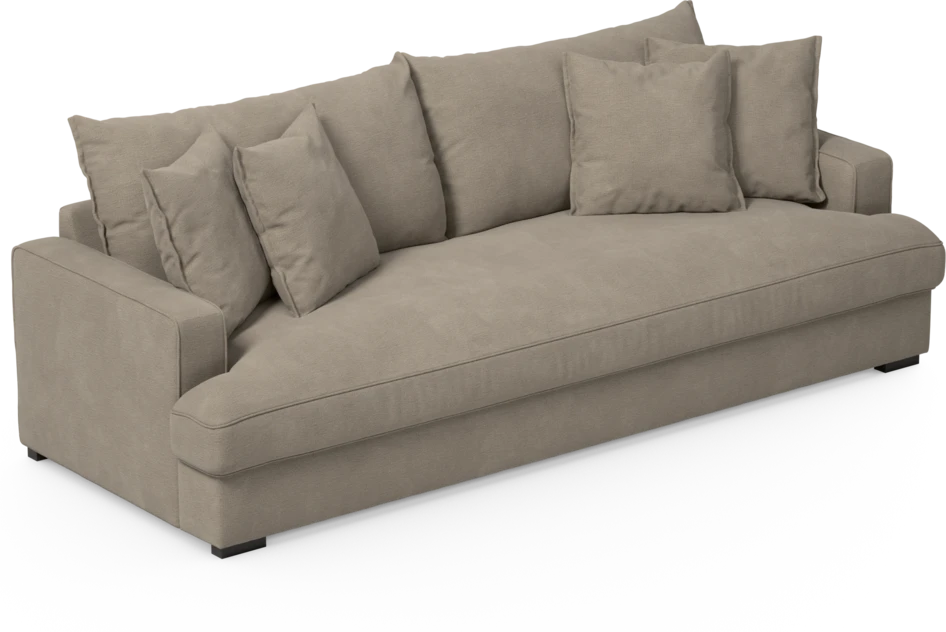 Mila - 4-sits soffa, hel dyna - Beige