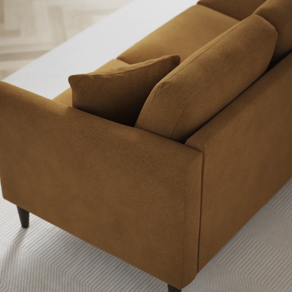 Eden - 2,5-sits soffa svängd - Gul