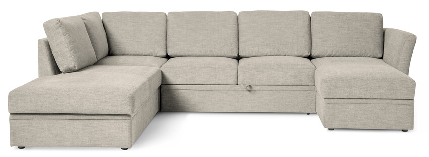 Öland - Bäddsoffa med divan vänster och schäslong höger - Beige