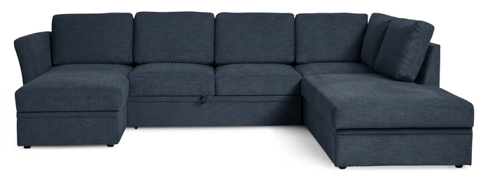 Öland, Bäddsoffa med schäslong vänster och divan höger