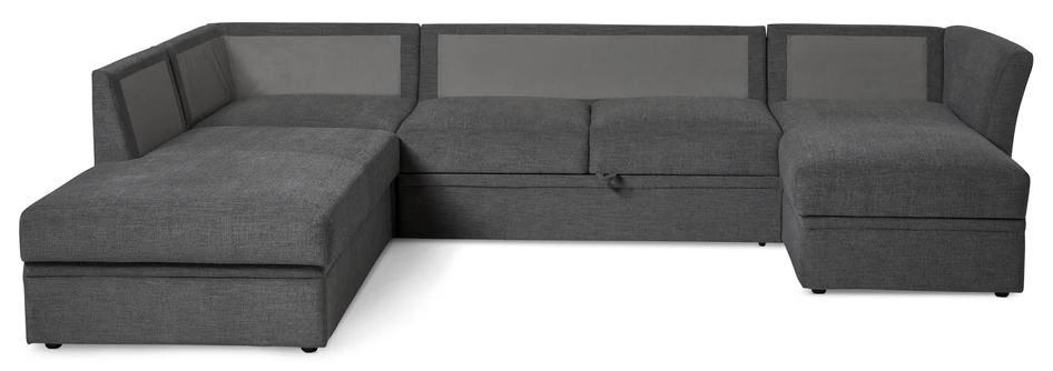 Öland - Bäddsoffa med divan vänster och schäslong höger - Grå