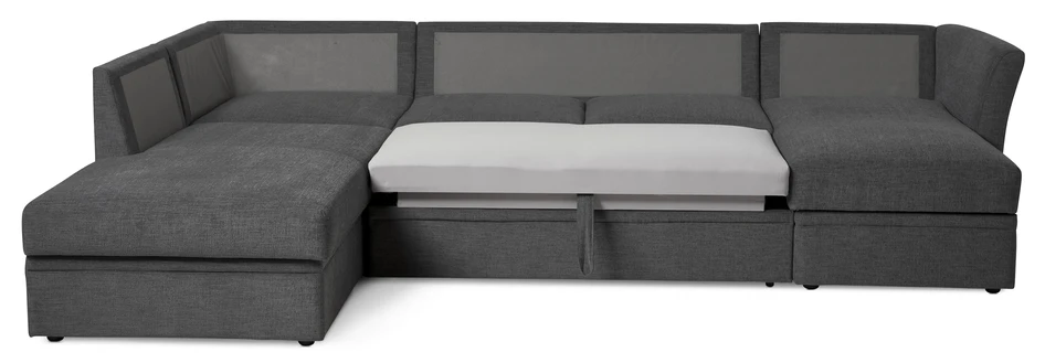 Öland - Bäddsoffa med divan vänster och schäslong höger - Grå