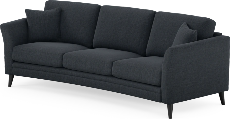 Eden - 3-sits soffa svängd - Blå