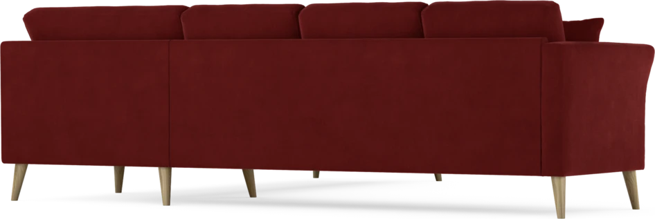 Eden - Hörnsoffa, 3+3-sits - Röd