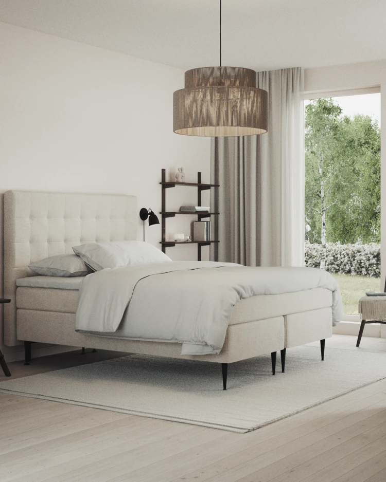 Asperö Comfort - Kontinentalsäng, dubbelsäng med bäddmadrass Comfort och sängben - inspiration