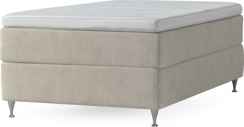 Delux Exclusive - Kontinentalsäng, enkelsäng 120 cm med bäddmadrass och sängben