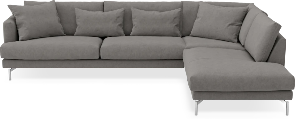 Harper - 3-sits soffa med divan höger - Grå