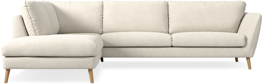 Madison - 3-sits soffa med divan vänster - Vit