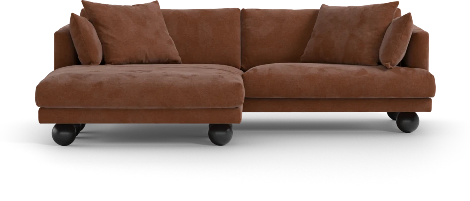 Harper - 4-sits med schäslong XL vänster - Orange