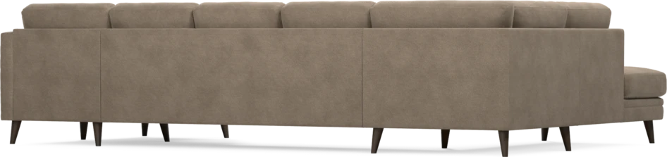 Eden - 3-sits soffa med divan vänster och schäslong höger - Brun