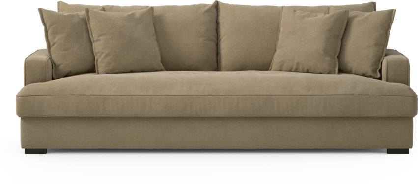 Mila - 4-sits soffa, hel dyna - Beige