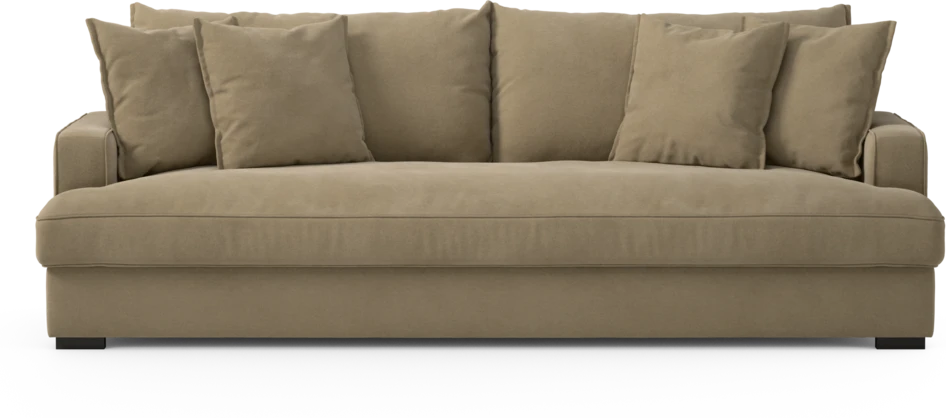 Mila - 4-sits soffa, hel dyna - Beige