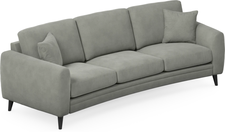 Eden - 3-sits soffa svängd - Grå