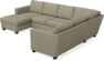 Friday - Hörnsoffa, 3+2-sits med schäslong vänster - Beige