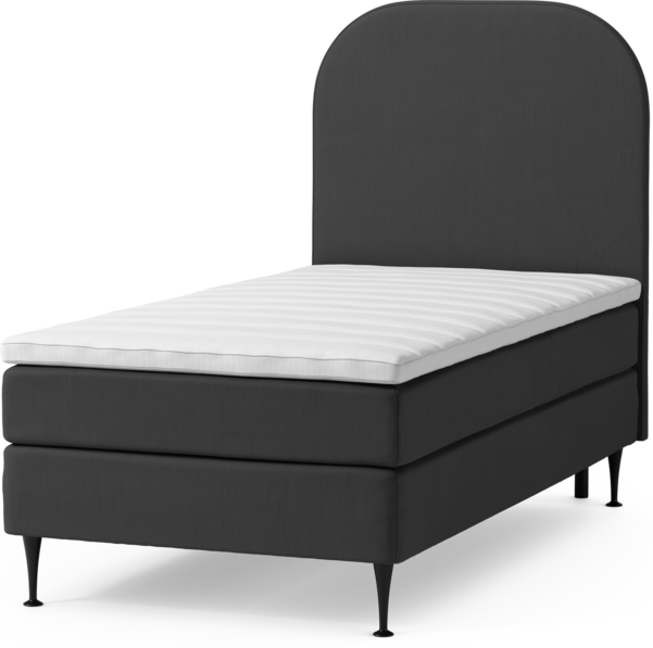 Roma Family - Kontinentalsäng, enkelsäng med bäddmadrass och sänggavel slät, B 105-140