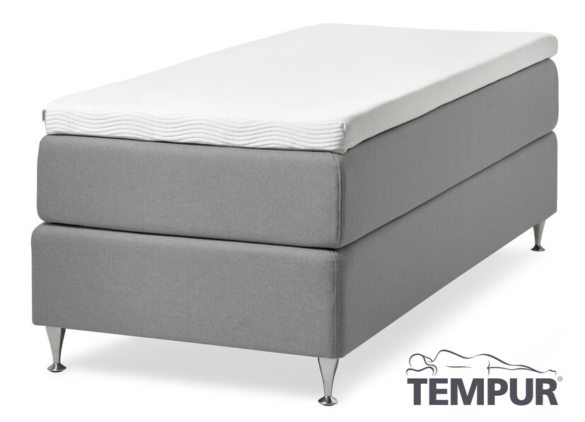 Tempur Promise - Kontinentalsäng, enkelsäng med bäddmadrass Original, B 80-120 cm - Grå