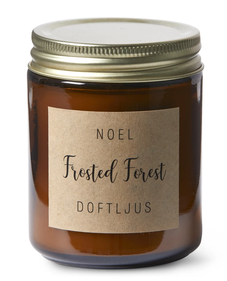 Noel - Doftljus, H 9 cm, brinntid 35 h - Brun