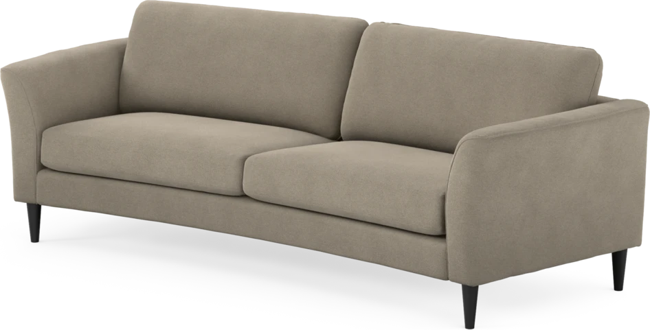 Bridge - 3-sits soffa svängd - Beige
