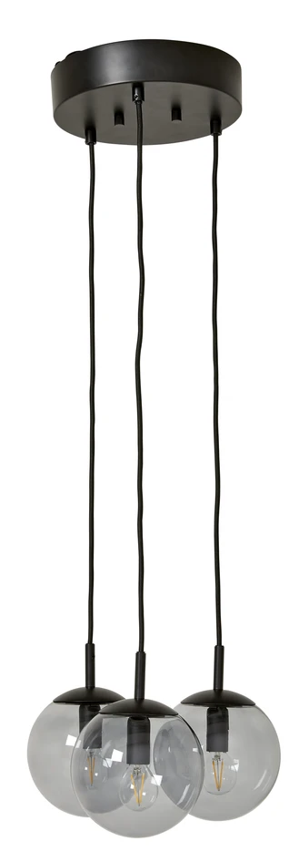 Eddie - Taklampa, H22 Ø30 cm - Svart