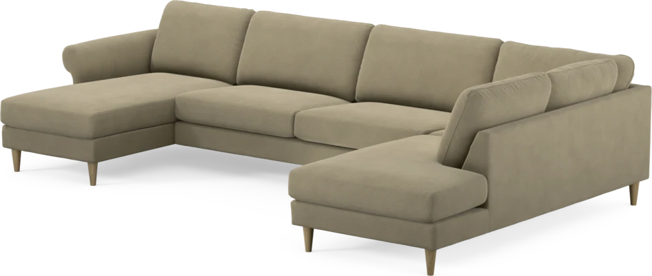 Bridge - 3-sits soffa med schäslong vänster och divan höger - Beige