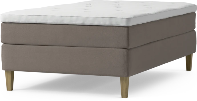 Delux Sense, Kontinentalsäng, enkelsäng 120 cm med bäddmadrass och sängben
