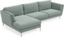 Madison - 3-sits soffa med schäslong vänster - Turkos