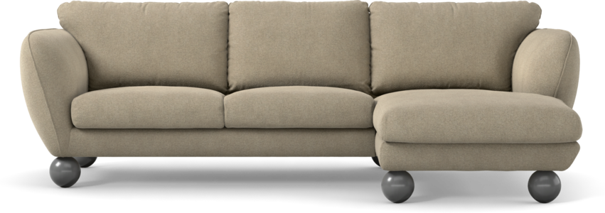 Madison - 2-sits soffa med schäslong höger - Beige