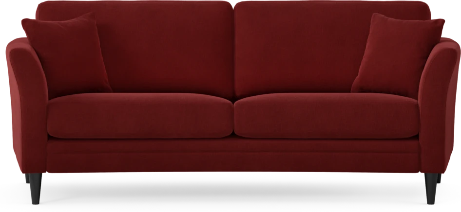 Eden - 2,5-sits soffa svängd - Röd