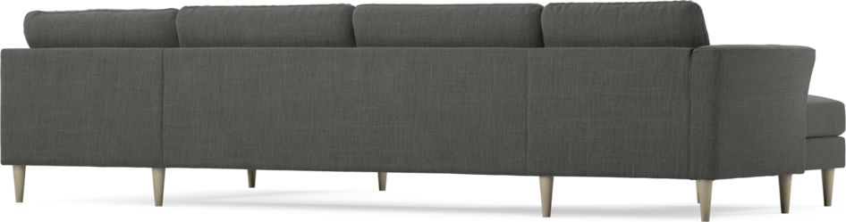 Bridge - 3-sits soffa med schäslong vänster och divan höger - Grå