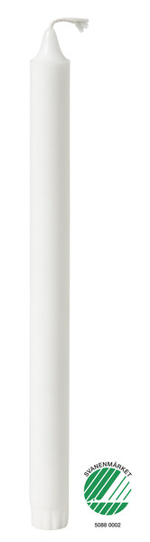 Tindra - Rustikljus, H 28 cm, brinntid 10 h - Vit