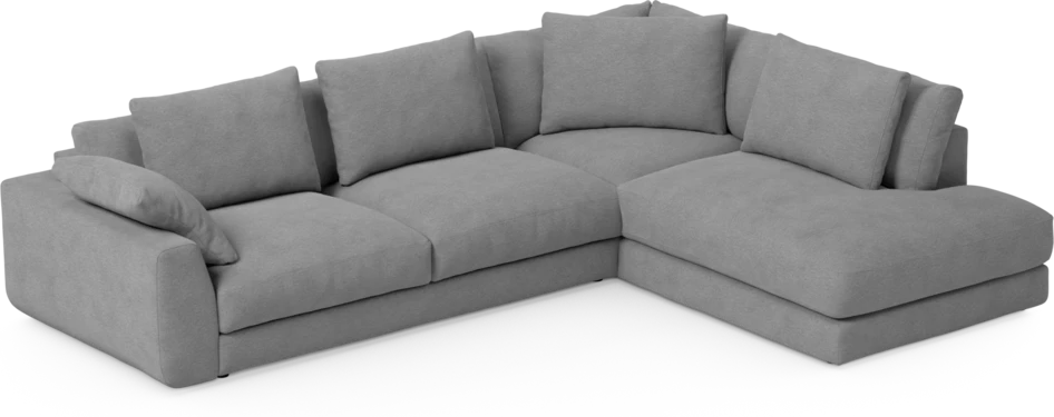 Amie - 3-sits med divan höger - Grå