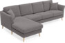 Eden - 3-sits soffa med schäslong - Grå