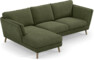 Madison Lux - 2-sits soffa med schäslong vänster - Grön