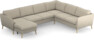 County - Hörnsoffa, 3+2-sits med schäslong vänster - Grå