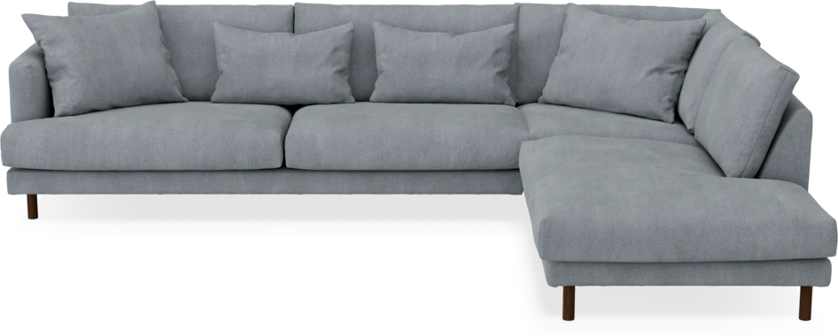 Harper - 3-sits soffa med divan höger - Grå