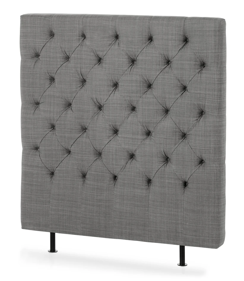 Avon XL pikerad - Sänggavel, B 90-140 cm - Grå