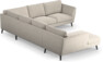 Madison Lux - Hörnsoffa med schäslong vänster - Beige