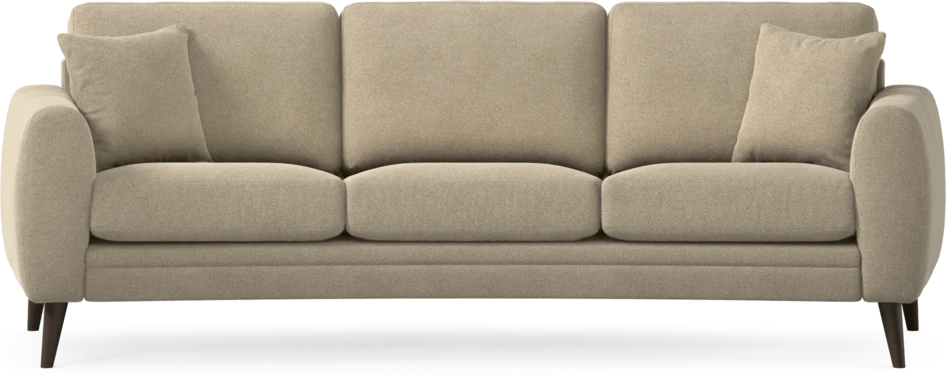 Eden - 3-sits soffa svängd - Beige