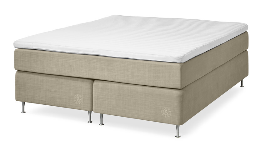 Cape Farewell Exclusive - Kontinentalsäng, dubbelsäng med bäddmadrass Fiord Soft - Beige